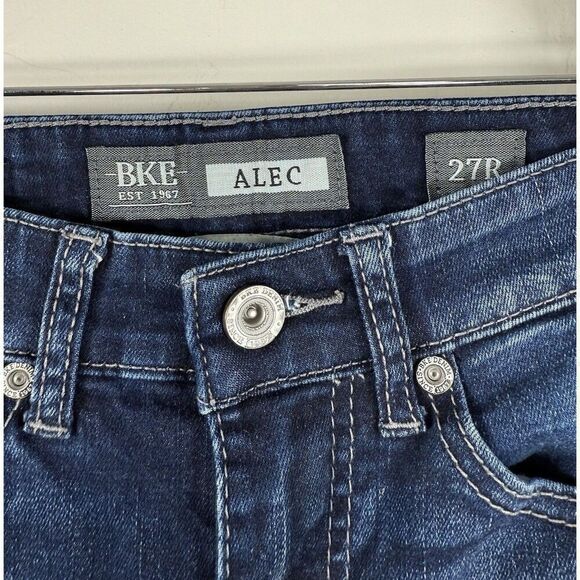 BKE Dark Denim Alec Skinny Jeans Men's Size 27 x 31 - Picture 2 of 7